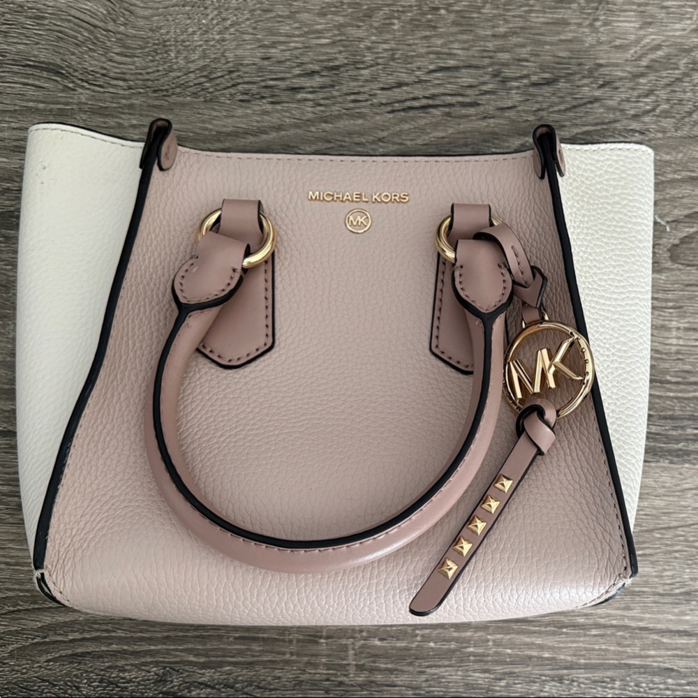Michael Kors Blush and Cream Satchel